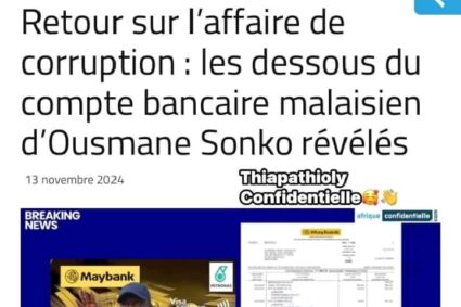 Compte à l’étranger : les graves révélations sur Ousmane Sonko